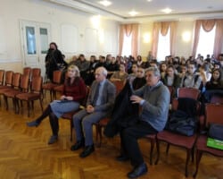 Predavanje u gimnaziji u Vrbasu