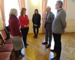 Predavanje u gimnaziji u Vrbasu