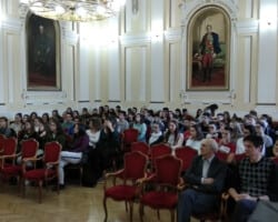 Predavanje u gimnaziji J. J. Zmaj u Novom Sadu
